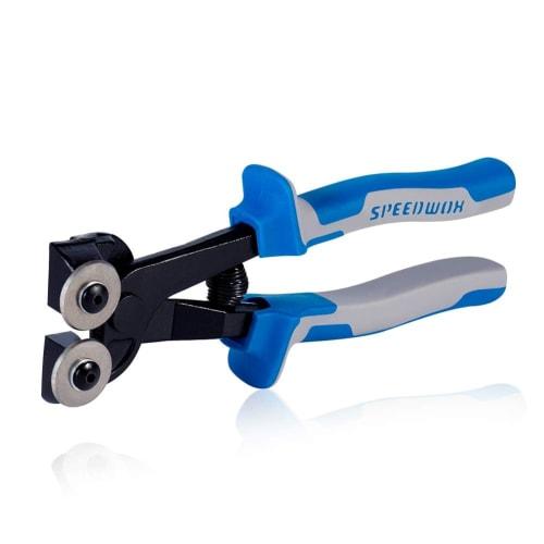 SPEEDWOX Roller-Type Tile Nippers with Premium Carbide Tips for Cutting Mosaics, Glass Cutter, Tile Cutter, Stained Glass, and More, Professional Tool