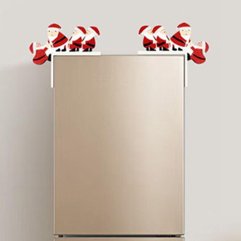 1 Pair Wooden Craft Christmas Door Frame Decorative Faceless Old Man Pendant  Window