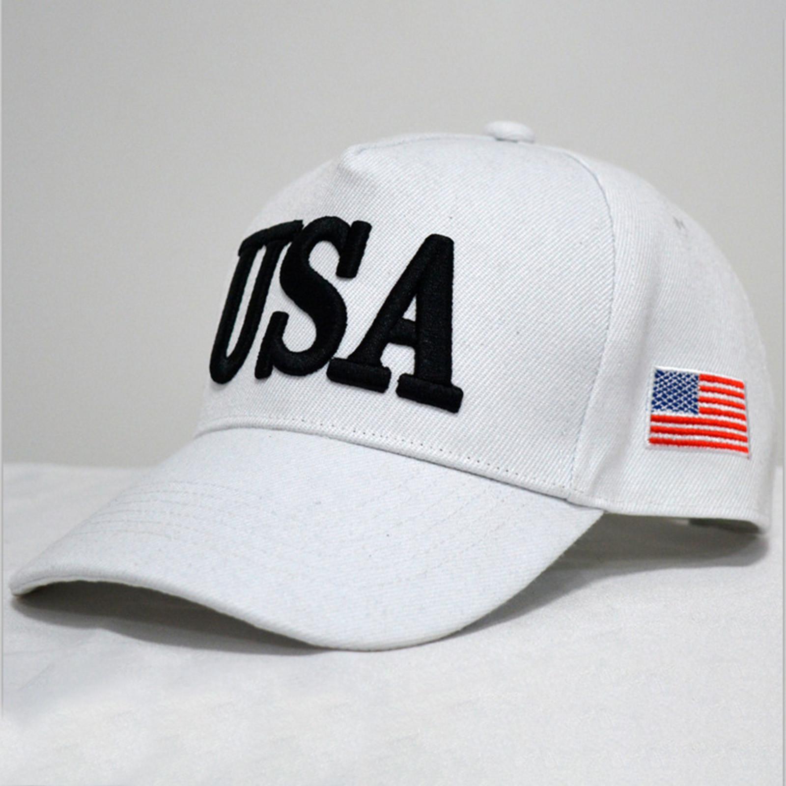 20 Hat Donald Hat 20 MAGA Hat USA Embroidered Adjustable Baseball Cap, Baseball Cap Adjustable Embroidered Hat With American One Size белый