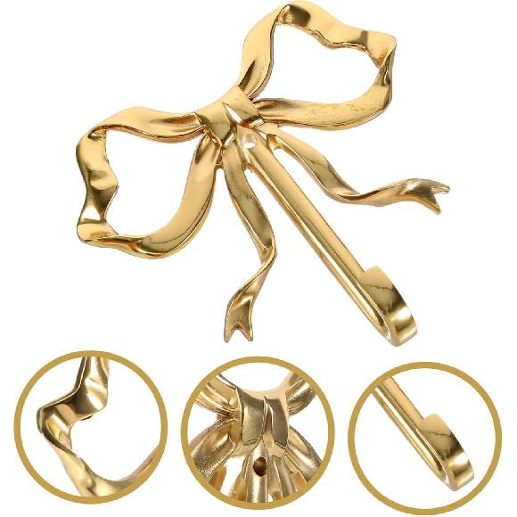 Bow Hook Wall Hanging Coat Hook Wall Peg Hook Sticky Wall Hooks Kitchen Hook Bowknot Wall Hook Vintage Wall Hooks Hat Hooks Bow Hanger Bowknot-Design