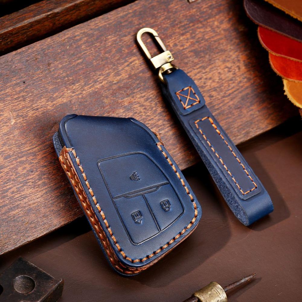Genuine Leather Car Key Cover for Buick Protective Key Case North America Edition