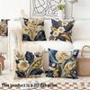 1/4Pcs Exquisite Floral Patterned Cushion Covers Sofa Bed Cushion Cover Home Bedroom Decoration, 2D Flat Printing