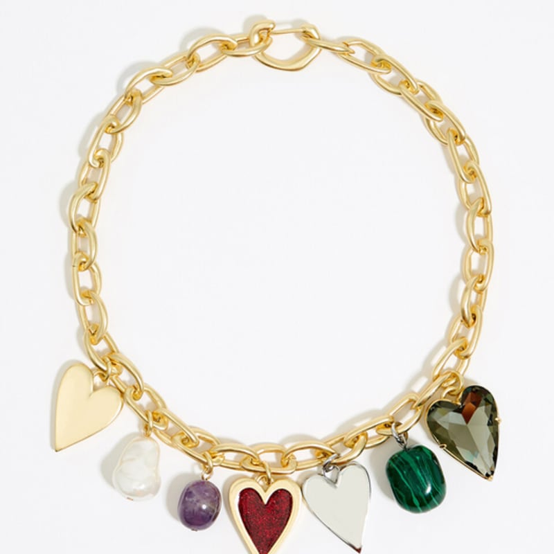 BIMBA Y LOLA [24FW] BIMBA Y LOLA Bold Heart Pendant Gold Chain Necklace B246AIU013GOF