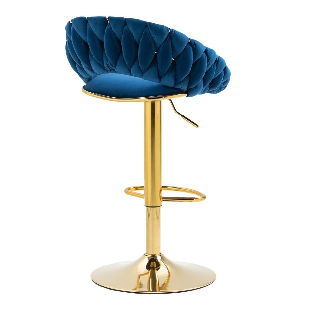 Adjustable Stool, Bar Stool, FARVISO Blue Elegant Loft