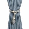2pcs Multicolor Curtain Tieback Rope, Fashionable Knot Decor Ball Pendant, Versatile Bedroom Living Room Curtains Buckle