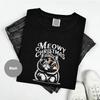 Personalized Meowy Funny Fat Christmas Cat Shirt, Festive Feline Tee, Holiday Cat Tee, XMAS Shirt, Kitty Lover Gift