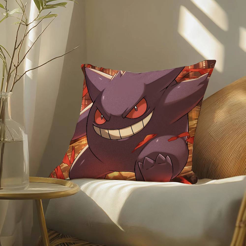 Pokemon Collector Edition Anime Plush Pillow Cover Soft Short Plush Cushion Cover For Sofa Bedroom Home Decor Gift