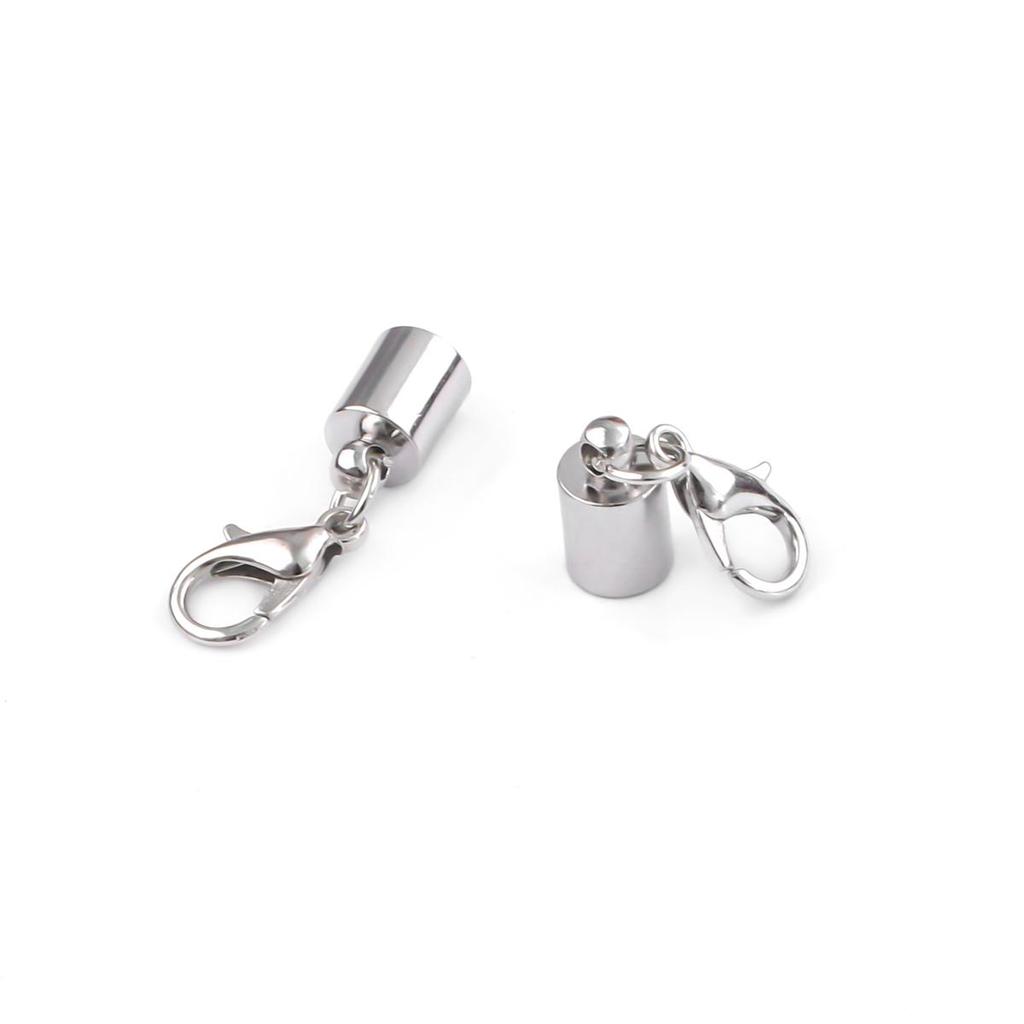 2/5 Stück Verschlüsse, Zubehör, magnetischer Hummer für Halskette, Armband, Hummerkugelhaken