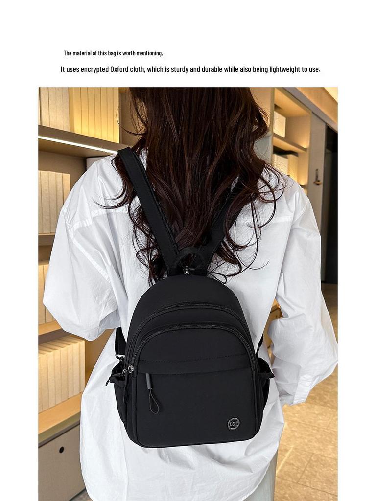 Women's Mini Multifunctional Korean Style Solid Color Travel Backpack