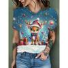 Casual Animal Print Versatile Comfortable Top Short Sleeve Fashion T-Shirts Women’s