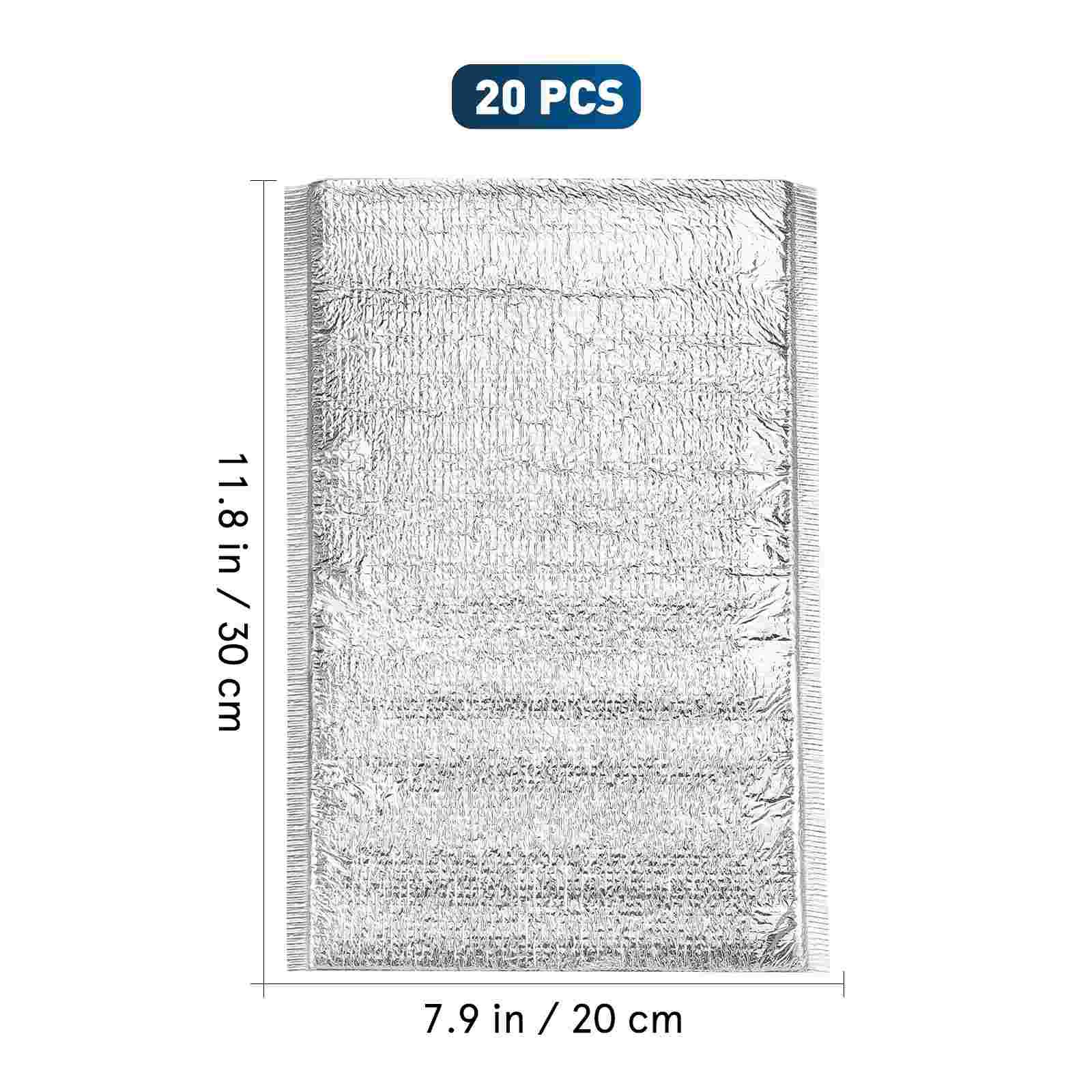 

Hemoton 20 шт. одноразовые пищевые термопакеты изоляционные пищевые пакеты пакеты для доставки еды пакеты для еды на вынос