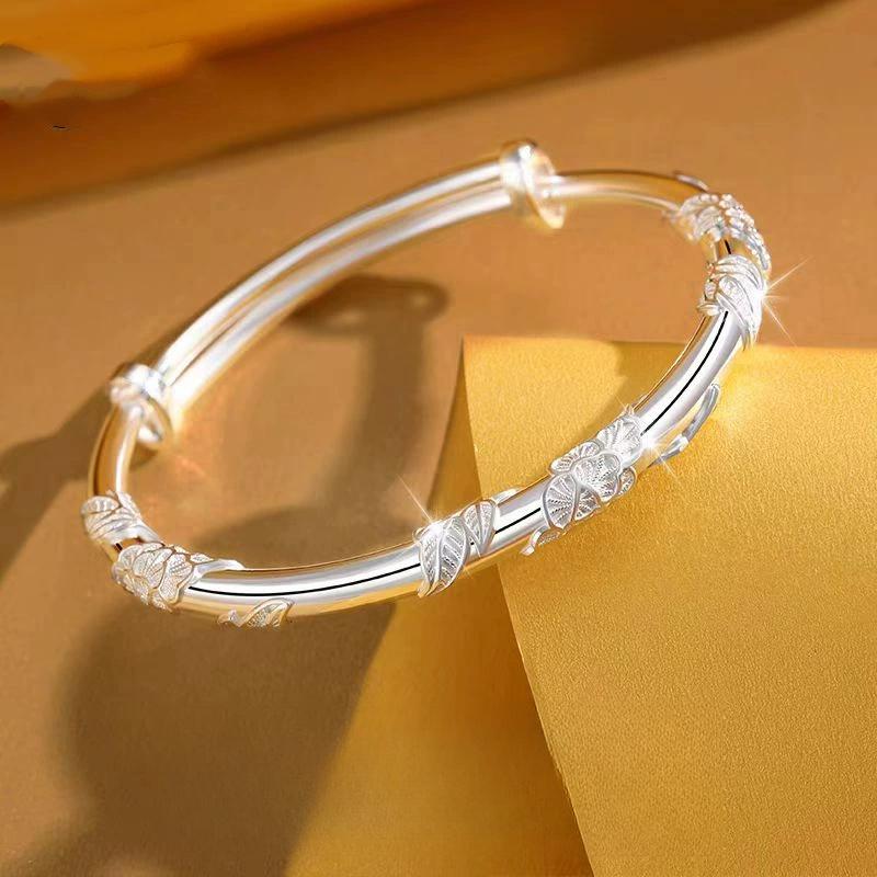 925 Silver Heart Shaped Bracelet For Women Retro Korean Versatile Zircon Charm Bracelets Party Jewelry Gifts