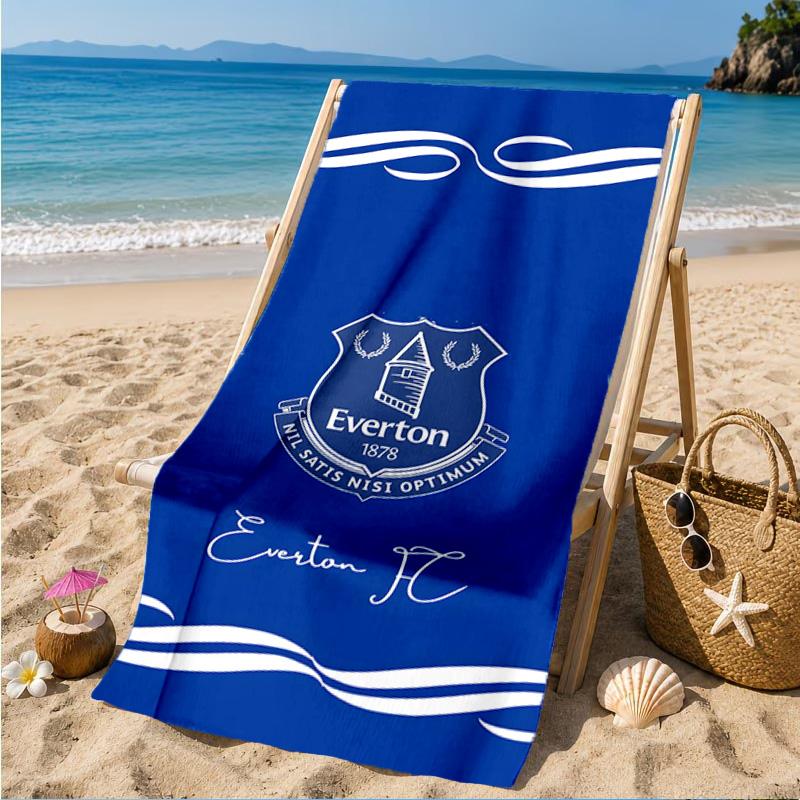 Fc Crest Design Printed Microfiber Beach Towel, Soft And Absorbent, Quick-Dry, Ideal for Summer Travel, Beach Essential, Swimming Pool