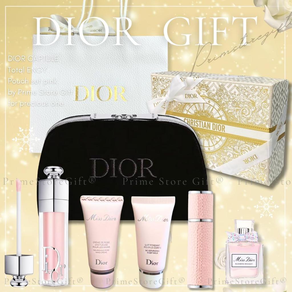 DIOR Miss Dior 2024 Gift Hand Body Blooming Bouquet Perfume Edition Gift and and Lip Maximizer Gift Set [Gift Wrapping] Set Cream, Milk, (Limited
