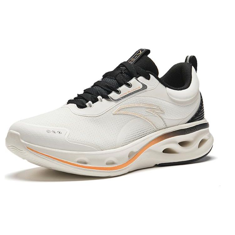 Anta Energy Ring - Three Defense Comfortable Versatile Lightweight Durable Low-Top Running Shoes Men Sneaker Black White 912345575-1