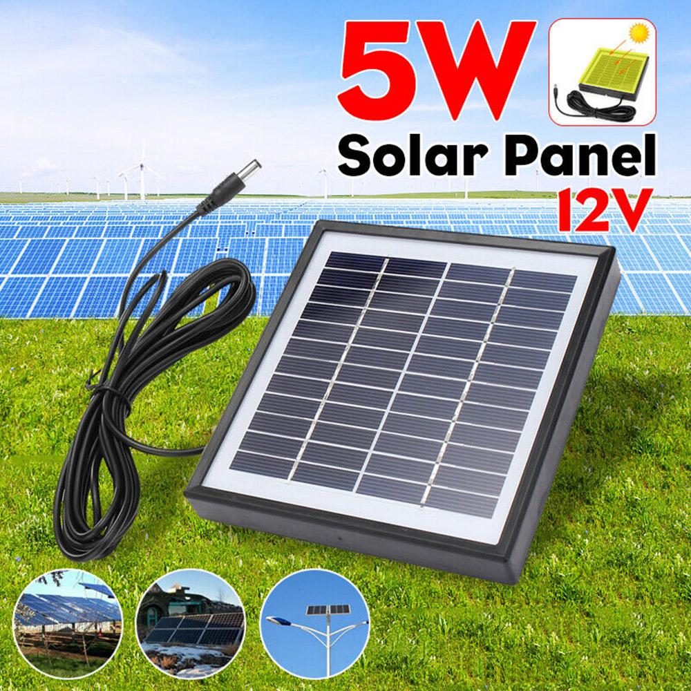 5W 12V Outdoor Portable High Efficiency Sunpower Polycrystalline Solar Panel