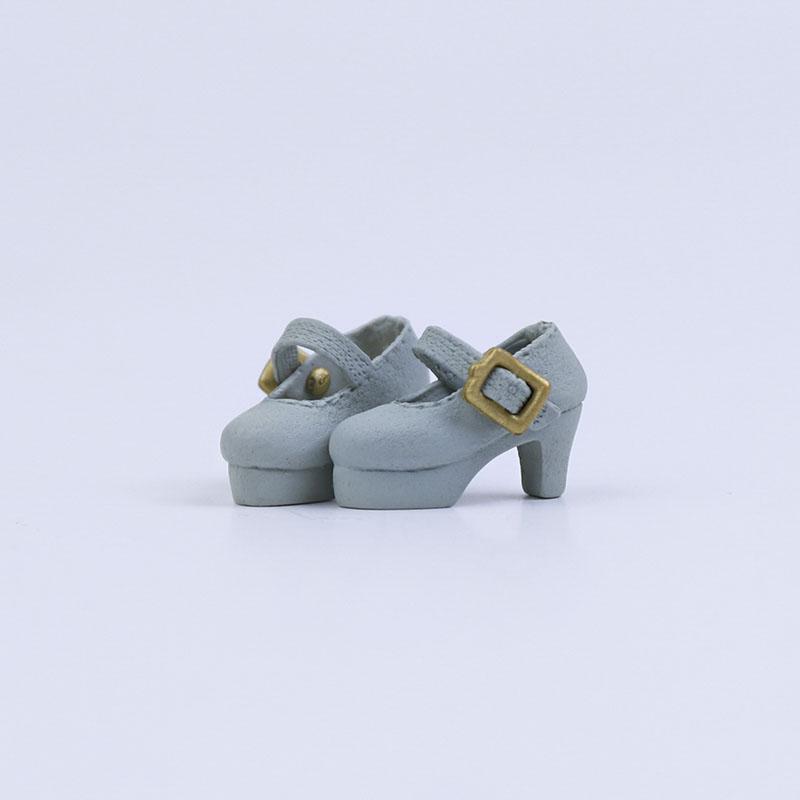 High Quality 2Pcs 1:12 OB11 Cute Princess High Heel Shoes Doll Classic Shoes Suit For Ob11 1/12 Bjd Detachable Doll Gsc DOD Doll Accessories