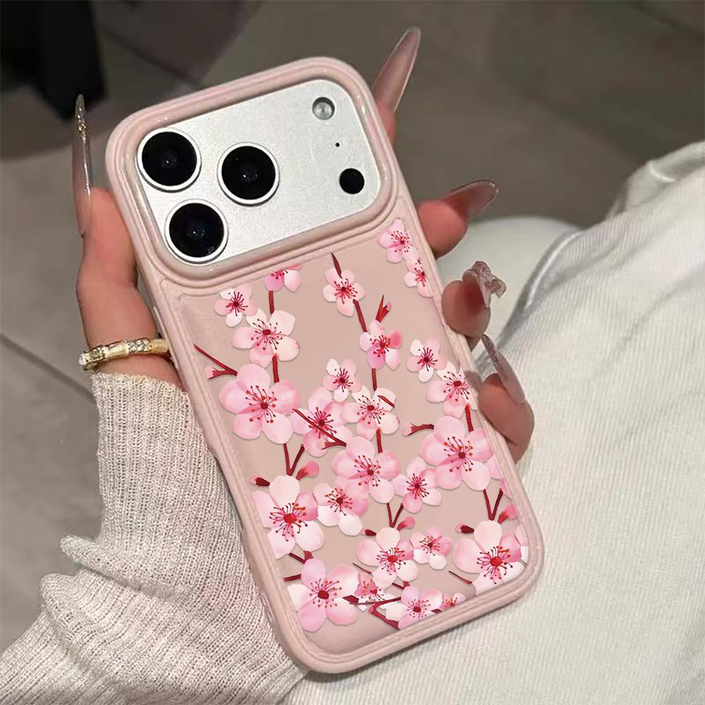 Coffee Colored Flowers Phone Case For IPhone 17 17Air 16 15 Case For IPhone 11 13 12 14 Pro Max 16 15 14 Plus Cover Case Funda