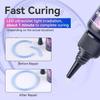 20g/30g/50g UV Epoxy Resin Glue DIY Jewelry Making High Transparency Fast Drying High Hardness Glue UV Lamp DIY Craft Decor
