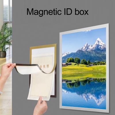 A5/A6 Magnetic Sign Holder Wall Mounted Self-Adhesive Photo Display Frame Transparent PVC