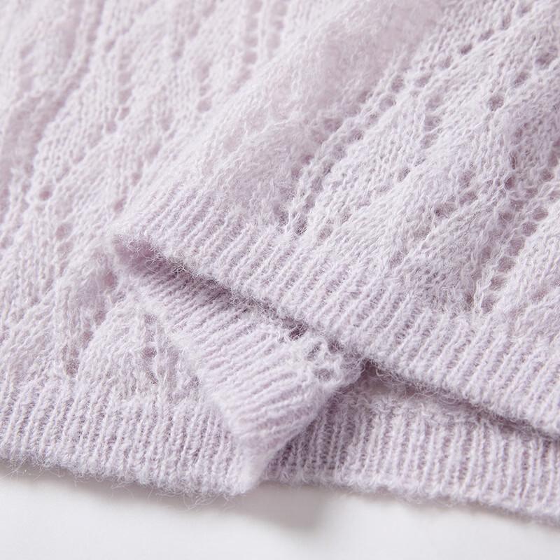 French Style Hollow Knit Two-Piece Dress Set