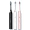 USB Rechargeable 6-speed Adjustable Electric Toothbrush Sonic Vibration Toothbrush Head Deep Clean Electric Toothbrush with 4 Brush Heads