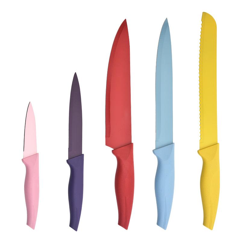 Macaron Stainless Steel Kitchen Bread Cut Meat Knife Fruit Knife