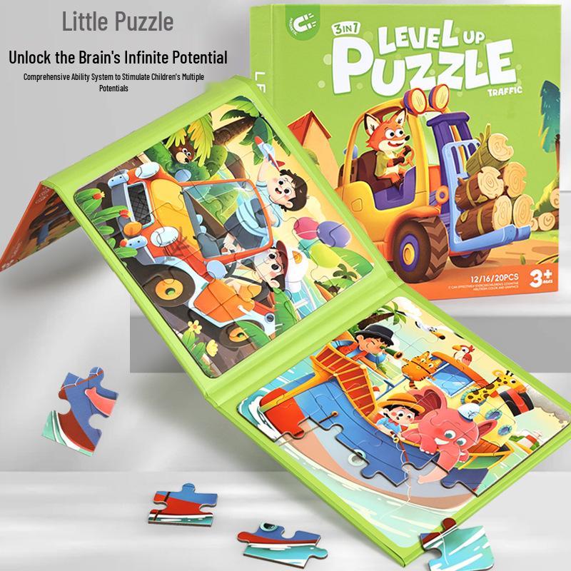 TEMU Magnetic Educational Puzzle Blocks for Toddlers and Babies Ages 1-3