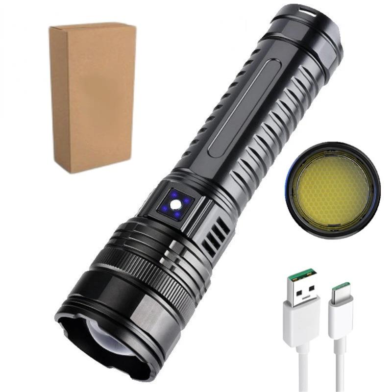 LED White Laser Built-in Battery Flash Light Emergency Spotlights 5km Most Powerful Led Flashlights LED 15000mah