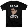 26 Archer Bag Of T Shirt Mens Licensed Cartoon Merch Go Eat A Bag of D*cks Black Unisex T-Shirt