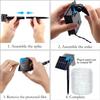 2022 Upgraded Waterproof LED Solar Tube Lights with USB - Colorful Outdoor Decorative String Lights