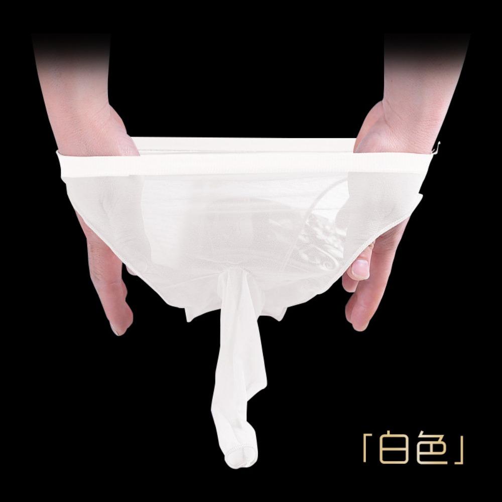 Qinghe Lenjerie de corp pentru bărbați Ciorapi sexuali Tanga Curea sexy Jj Set Pantaloni scurți Ultra-subțiri Slip transparent pentru cuplu