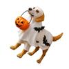 Halloween Decor with Dog Holding Pumpkin Bowl for Tabletop, Shelf, Mantel, Party & Festive Home Display (1 Piece)
