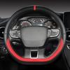 Microfiber Leather D Shape 38cm Car Steering Wheel Cover for Suzuki Swift 2017 2018     Sport Auto Accessories