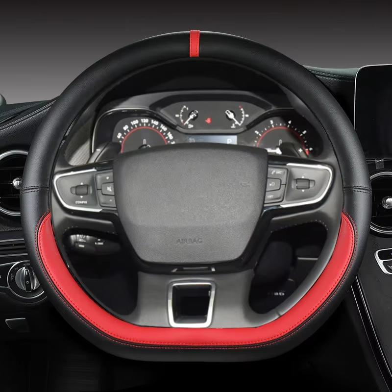 Microfiber Leather D Shape 38cm Car Steering Wheel Cover for Suzuki Swift 2017 2018 Sport Auto Accessories