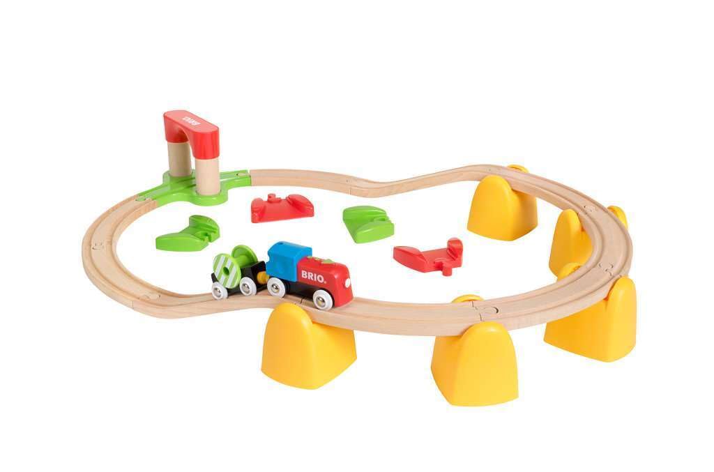 Brio My First Power Rail Set for Ages Years and Wooden Rail Gift 33710, 1.5 Up. [Toy, Toy, Locomotive, Set, (Birthday/Christmas)]