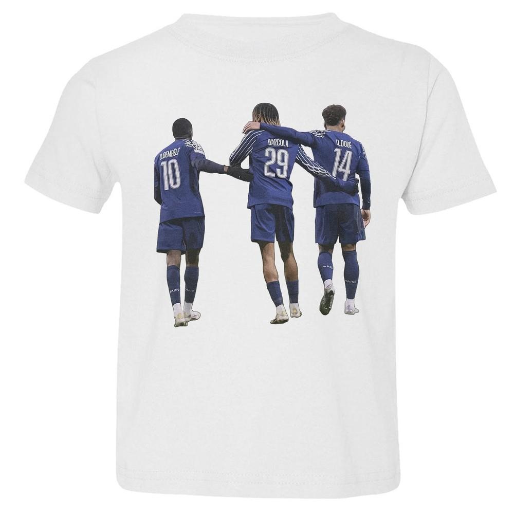 Paris Trio Tribute - O.Dembele Barcola Doue Fans Toddler T-Shirt Unisex T-Shirt S
