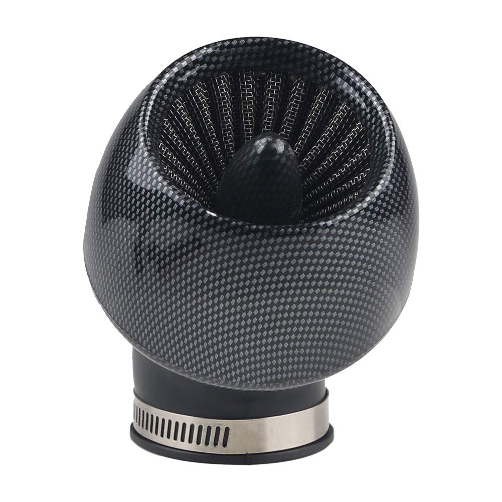 ADPOW Universal Motorcycle Carbon Air Filter Power Filter Air 28mm 35mm 42mm 48mm