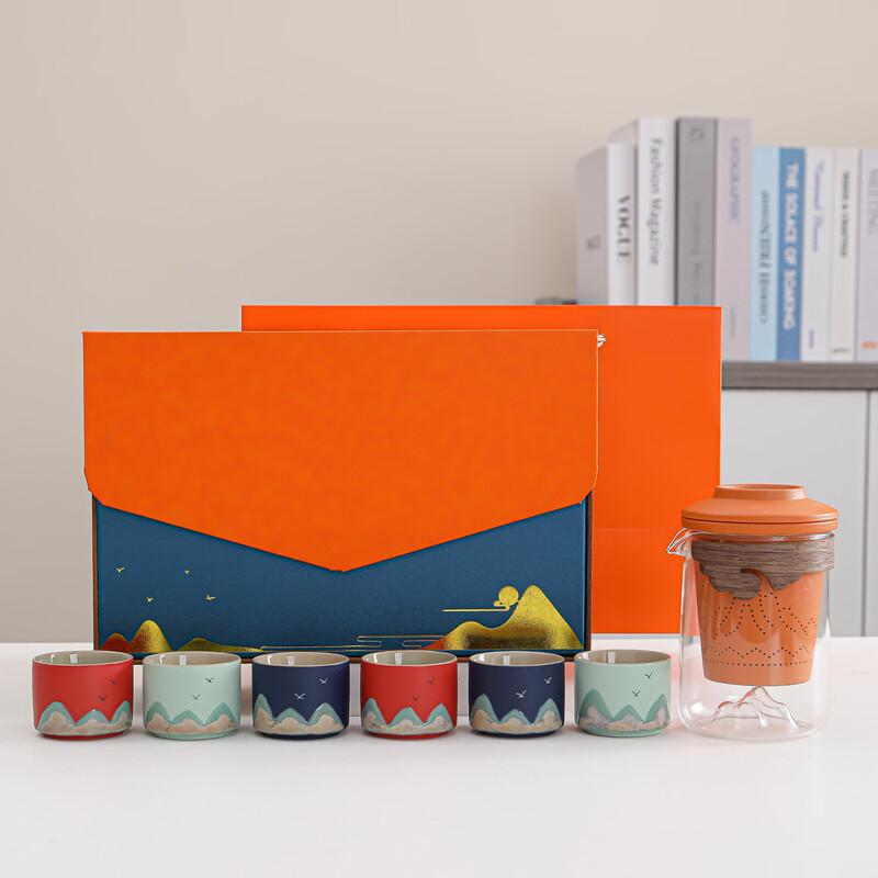 LionSeek Portable Chinese Ceramic Tea Set