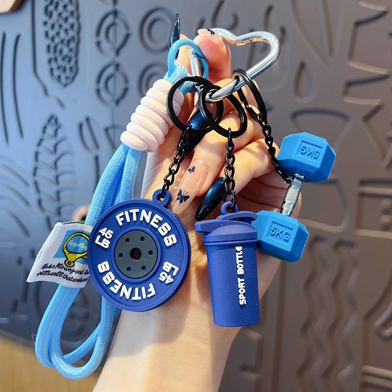 Portachiavi Manubrio Portachiavi Manubrio in Silicone Regali per Palestra Per Amanti della Palestra Regalo per Personal Trainer Ciondolo per Zaino Chiave Auto