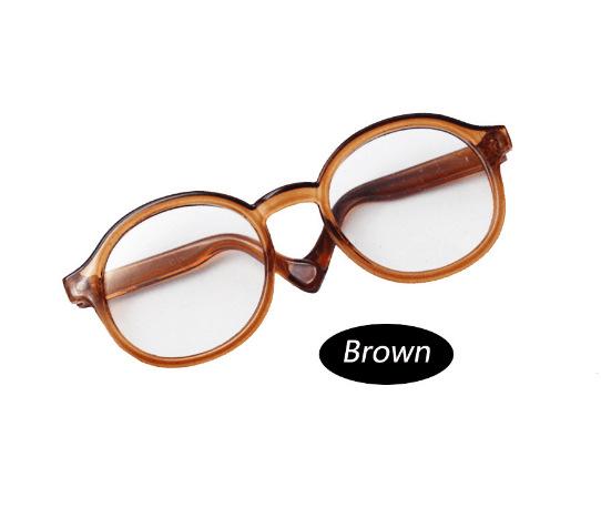 High Quality 6.5/9cm Transparent Plastic Glasses for 1/8 1/6 1/3 1/4 BJD for Labubu MSD SD Plush for EXO Doll Sun Glasses