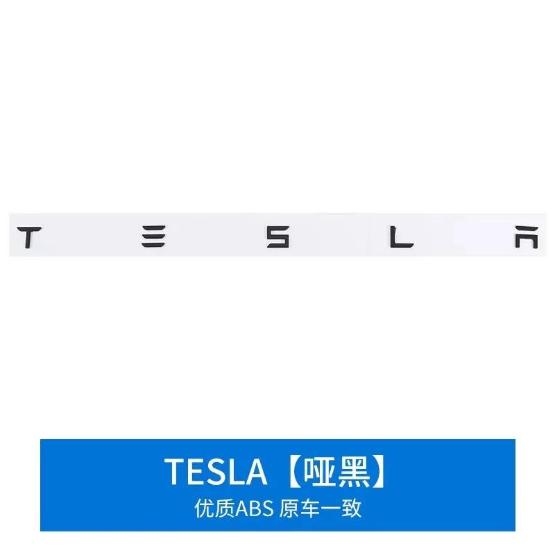 Car ABS 3D Letters Hood Emblem Badge Car Stickers Styling Car Accessories Wording 3D Letter For Tesla Model3 Model Y Model S X