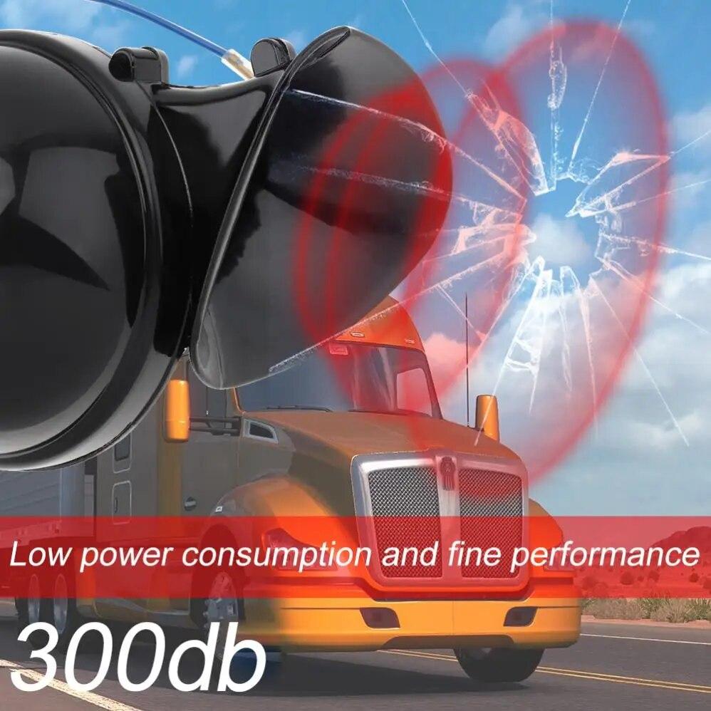 Super Loud 300db Electric Snail Horn Waterproof Universal 12V / 24V High Tone Speaker for Car Truck Boat Motorcycle