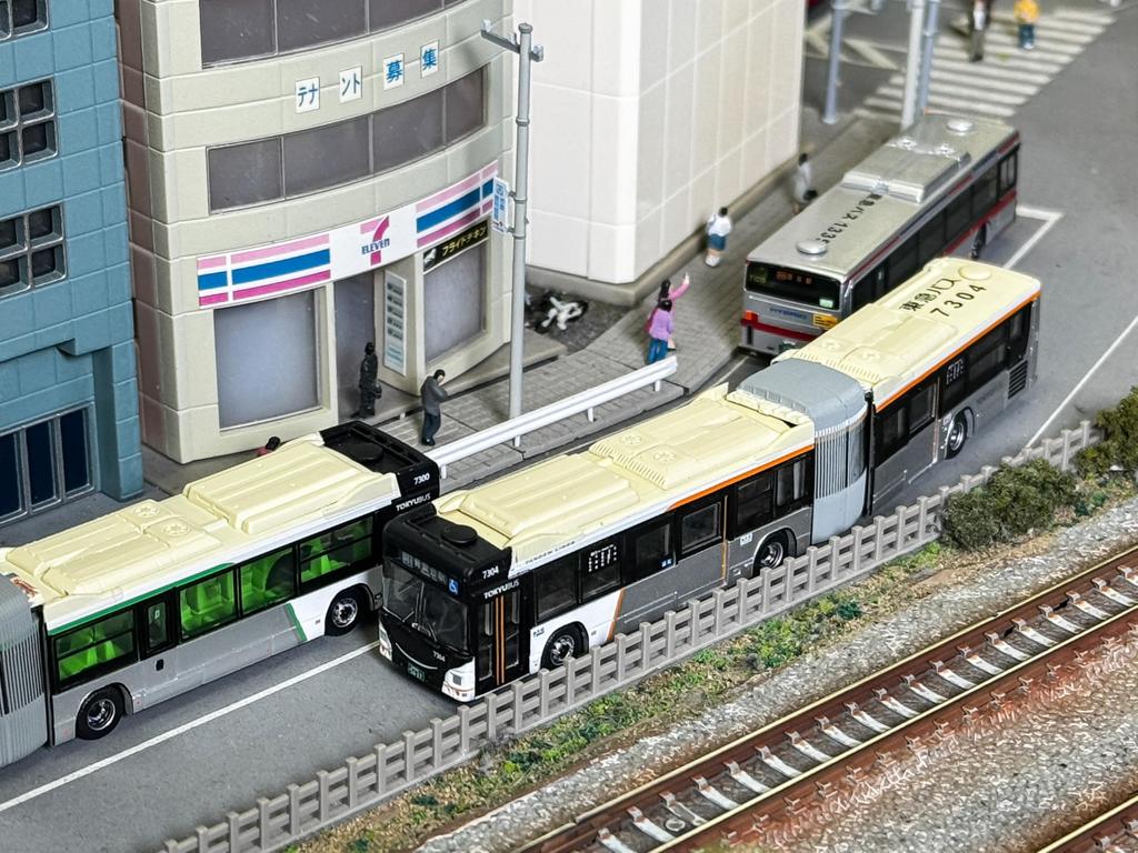 TOMYTEC The Bus Collection Bus Collection Tokyu Bus Tandem Liner No. 7304 Diorama Supplies 334149
