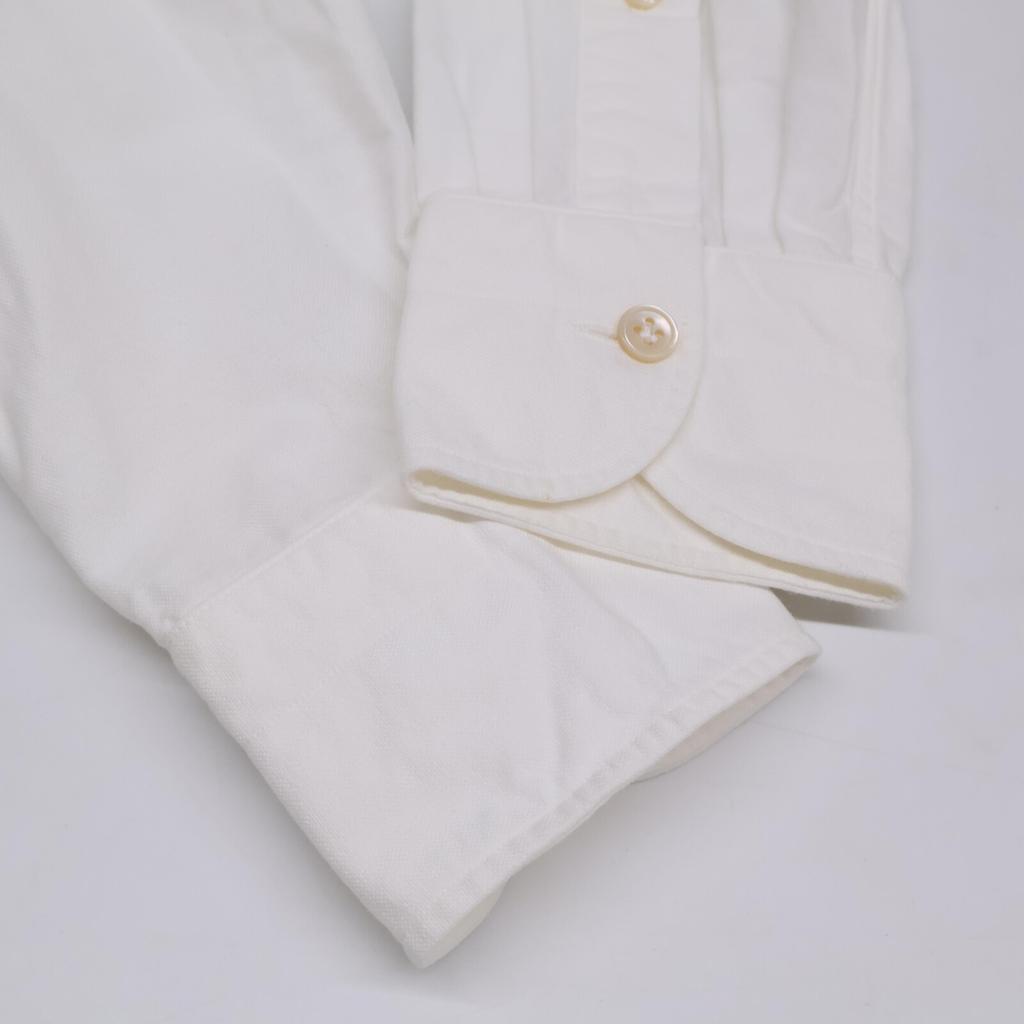 luigiborrelli MA0677932 Cotton button-down long-sleeve shirt/ tops M whiteUsed