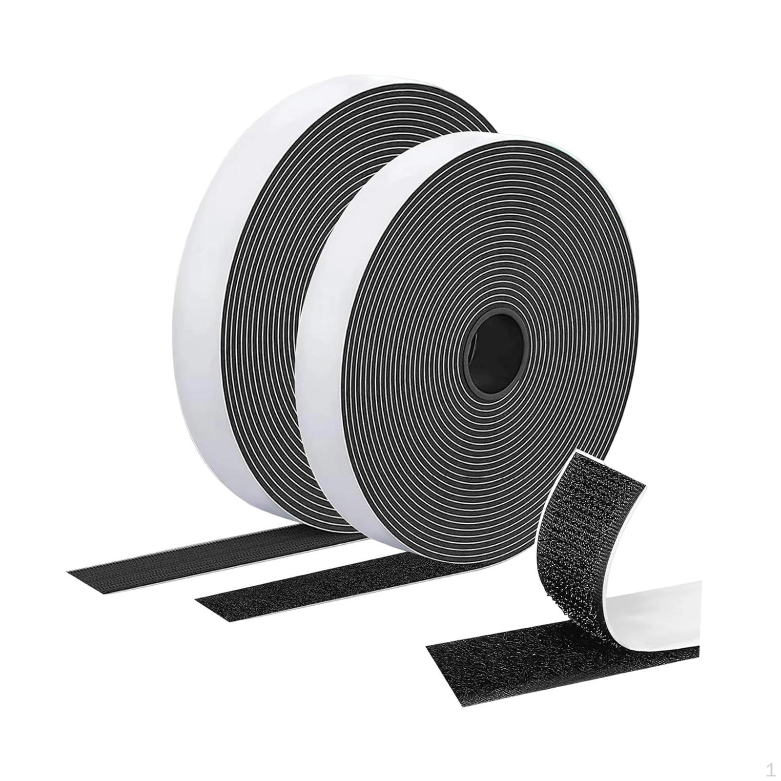 

2Pcs Hook and Loop Tape Roll 20mm x10 Meter Strip Mounting Lightweight for DIY Crafts
