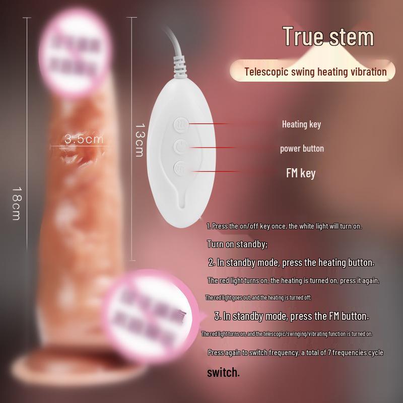 Long Love Female Masturbator: Soft Flesh Telescopic Simulation Adult Toy