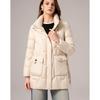 Si Shui Nian Hua Women's Elegant Mid-length Down Jacket L22015Y1