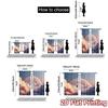 Flat Printing Curtains Without Rod Skyrainbowdream Curtain Versatile Polyester Decorations Set Of 2 Modern Made Washable