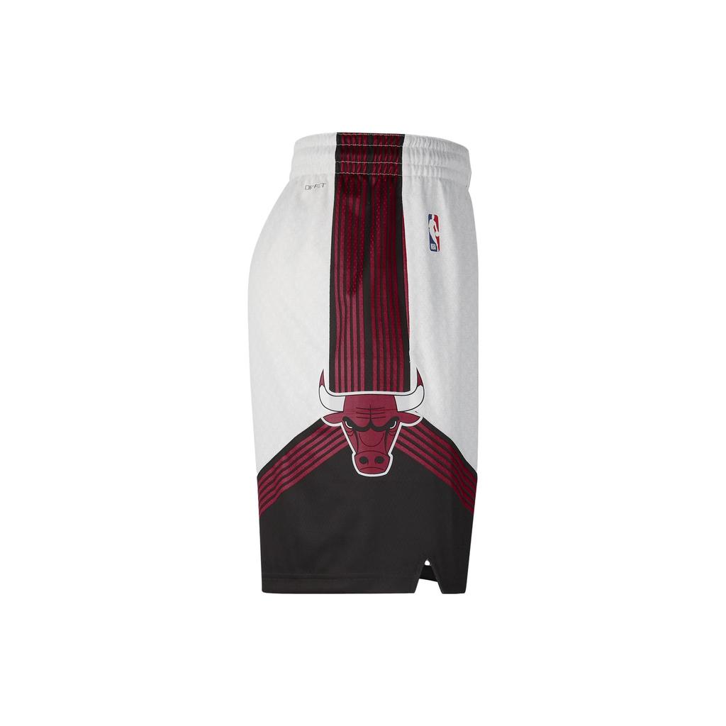 Nike NBA Chicago Bulls City Edition Swingman Šortky Bílá/Chicago Červená Pánské Streetwear DO9652-100